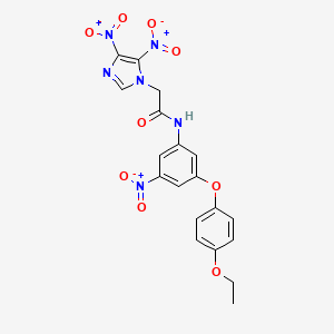 2-(4,5-dinitro-1H-imidazol-1-yl)-N-[3-(4-ethoxyphenoxy)-5-nitrophenyl]acetamide