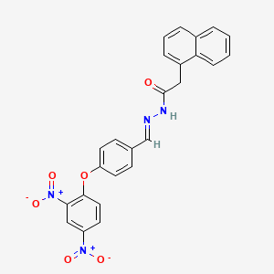 N'-{(E)-[4-(2,4-dinitrophenoxy)phenyl]methylidene}-2-(naphthalen-1-yl)acetohydrazide