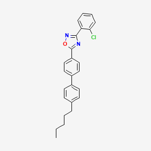 3-(2-Chlorophenyl)-5-(4'-pentylbiphenyl-4-yl)-1,2,4-oxadiazole