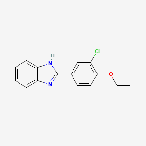 molecular formula C15H13ClN2O B1169771 2-(3-chloro-4-ethoxyphenyl)-1H-benzimidazole 