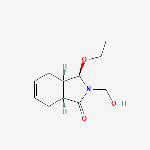 molecular formula C11H17NO3 B1169774 (3R,3AS,7aR)-3-ethoxy-2-(hydroxymethyl)-2,3,3a,4,7,7a-hexahydro-1H-isoindol-1-one CAS No. 172537-45-0