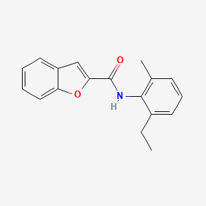 molecular formula C18H17NO2 B11697743 N-(2-ethyl-6-methylphenyl)-1-benzofuran-2-carboxamide 