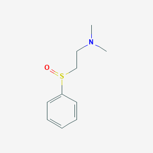 molecular formula C10H15NOS B11697750 [2-(Benzenesulfinyl)ethyl]dimethylamine 