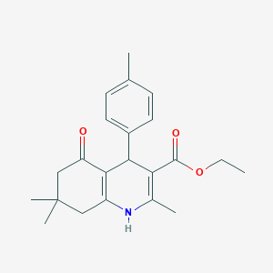 Ethyl 2,7,7-trimethyl-4-(4-methylphenyl)-5-oxo-1,4,5,6,7,8-hexahydroquinoline-3-carboxylate