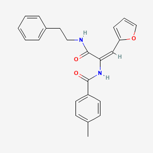 (2E)-3-(furan-2-yl)-2-[(4-methylphenyl)formamido]-N-(2-phenylethyl)prop-2-enamide