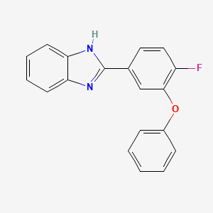 molecular formula C19H13FN2O B1169780 2-(4-fluoro-3-phenoxyphenyl)-1H-benzimidazole 