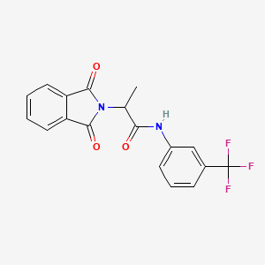 2-(1,3-dioxobenzo[c]azolin-2-yl)-N-[3-(trifluoromethyl)phenyl]propanamide