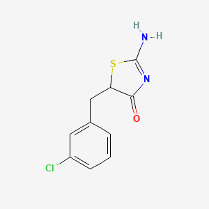 5-[(3-Chlorophenyl)methyl]-2-imino-1,3-thiazolidin-4-one