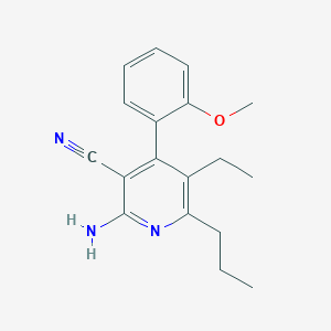 2-Amino-5-ethyl-4-(2-methoxyphenyl)-6-propylpyridine-3-carbonitrile