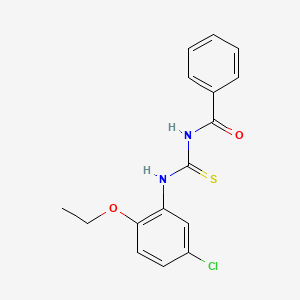 molecular formula C16H15ClN2O2S B1169789 N-[(5-chloro-2-ethoxyphenyl)carbamothioyl]benzamide 