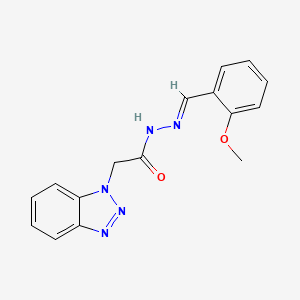 2-(1H-1,2,3-Benzotriazol-1-YL)-N'-(2-methoxybenzylidene)acetohydrazide