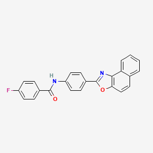 4-Fluoro-N-(4-{naphtho[1,2-D][1,3]oxazol-2-YL}phenyl)benzamide