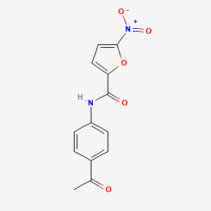 molecular formula C13H10N2O5 B11697935 N-(4-acetylphenyl)-5-nitrofuran-2-carboxamide 