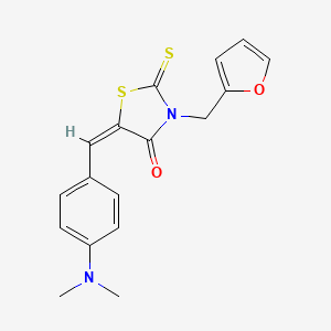 5-(4-Dimethylamino-benzylidene)-3-furan-2-ylmethyl-2-thioxo-thiazolidin-4-one