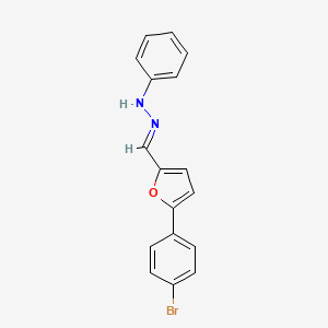 (1E)-1-{[5-(4-bromophenyl)furan-2-yl]methylidene}-2-phenylhydrazine