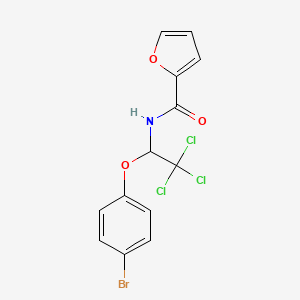 N-[1-(4-bromophenoxy)-2,2,2-trichloroethyl]furan-2-carboxamide