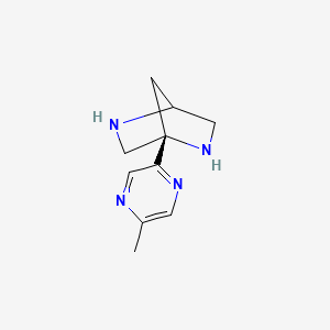 molecular formula C10H14N4 B1169799 (1S)-1-(5-Methylpyrazin-2-yl)-2,5-diazabicyclo[2.2.1]heptane CAS No. 174823-41-7