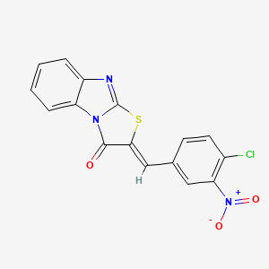 (2Z)-2-(4-Chloro-3-nitrobenzylidene)[1,3]thiazolo[3,2-a]benzimidazol-3(2H)-one