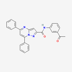 N-(3-acetylphenyl)-5,7-diphenylpyrazolo[1,5-a]pyrimidine-2-carboxamide