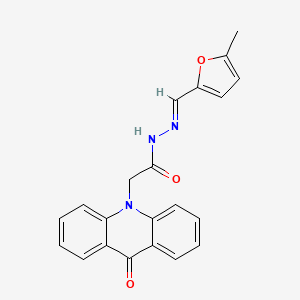 N'-[(E)-(5-methylfuran-2-yl)methylidene]-2-(9-oxoacridin-10(9H)-yl)acetohydrazide