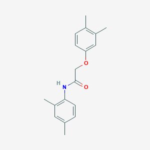 molecular formula C18H21NO2 B11698045 2-(3,4-dimethylphenoxy)-N-(2,4-dimethylphenyl)acetamide 