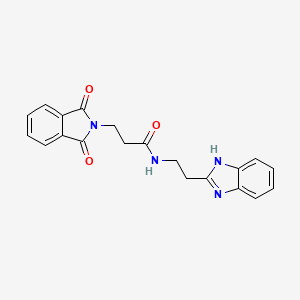 N-[2-(1H-benzimidazol-2-yl)ethyl]-3-(1,3-dioxo-1,3-dihydro-2H-isoindol-2-yl)propanamide