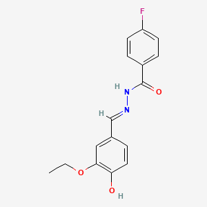 N'-(3-Ethoxy-4-hydroxybenzylidene)-4-fluorobenzohydrazide