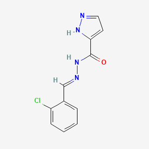 N'-[(E)-(2-chlorophenyl)methylidene]-1H-pyrazole-3-carbohydrazide