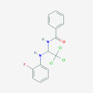 N-{2,2,2-trichloro-1-[(2-fluorophenyl)amino]ethyl}benzamide