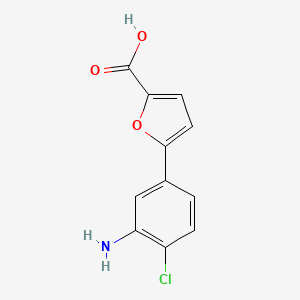 5-(3-Amino-4-chlorophenyl)furan-2-carboxylic acid