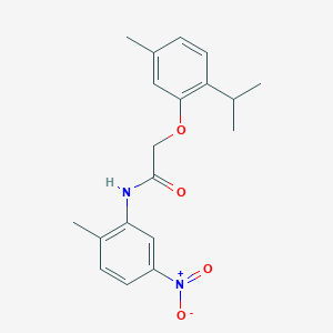 2-[5-methyl-2-(propan-2-yl)phenoxy]-N-(2-methyl-5-nitrophenyl)acetamide