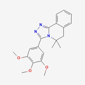 5,5-Dimethyl-3-(3,4,5-trimethoxyphenyl)-5,6-dihydro[1,2,4]triazolo[3,4-a]isoquinoline