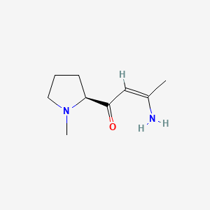 molecular formula C9H16N2O B1169820 (Z)-3-amino-1-[(2S)-1-methylpyrrolidin-2-yl]but-2-en-1-one CAS No. 163849-05-6