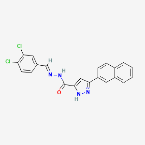 N'-(3,4-Dichlorobenzylidene)-3-(2-naphthyl)-1H-pyrazole-5-carbohydrazide