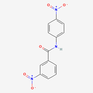 molecular formula C13H9N3O5 B11698247 3-nitro-N-(4-nitrophenyl)benzamide CAS No. 38876-62-9