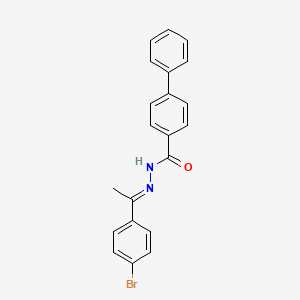 N'-[(1E)-1-(4-bromophenyl)ethylidene]biphenyl-4-carbohydrazide