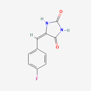 (5E)-5-(4-fluorobenzylidene)imidazolidine-2,4-dione