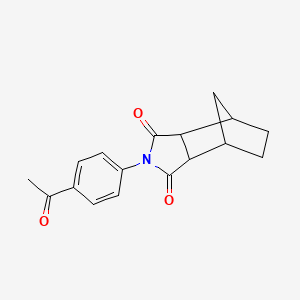 molecular formula C17H17NO3 B11698325 2-(4-acetylphenyl)hexahydro-1H-4,7-methanoisoindole-1,3(2H)-dione 