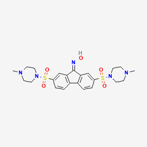 2,7-bis[(4-methyl-1-piperazinyl)sulfonyl]-9H-fluoren-9-one oxime