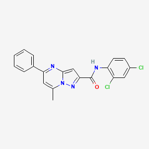 N-(2,4-dichlorophenyl)-7-methyl-5-phenylpyrazolo[1,5-a]pyrimidine-2-carboxamide