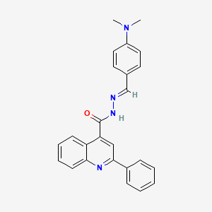 N'-[(E)-[4-(Dimethylamino)phenyl]methylidene]-2-phenylquinoline-4-carbohydrazide