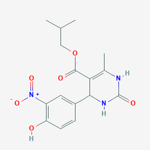 2-Methylpropyl 4-(4-hydroxy-3-nitrophenyl)-6-methyl-2-oxo-1,2,3,4-tetrahydropyrimidine-5-carboxylate