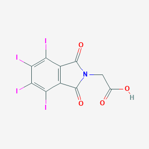 molecular formula C10H3I4NO4 B116985 2-(4,5,6,7-四碘-1,3-二氧代-2-异吲哚基)乙酸 CAS No. 19231-60-8