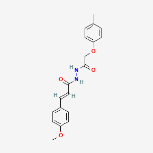 (2E)-3-(4-methoxyphenyl)-N'-[(4-methylphenoxy)acetyl]prop-2-enehydrazide