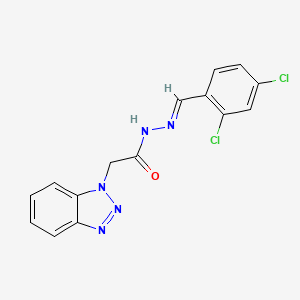 2-Benzotriazol-1-YL-acetic acid (2,4-dichloro-benzylidene)-hydrazide