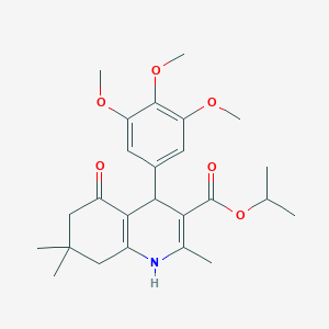 Propan-2-yl 2,7,7-trimethyl-5-oxo-4-(3,4,5-trimethoxyphenyl)-1,4,5,6,7,8-hexahydroquinoline-3-carboxylate