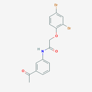 N-(3-acetylphenyl)-2-(2,4-dibromophenoxy)acetamide