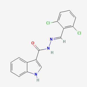 N'-[(E)-(2,6-dichlorophenyl)methylidene]-1H-indole-3-carbohydrazide