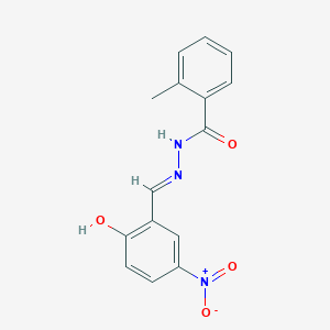 N'-[(E)-(2-hydroxy-5-nitrophenyl)methylidene]-2-methylbenzohydrazide