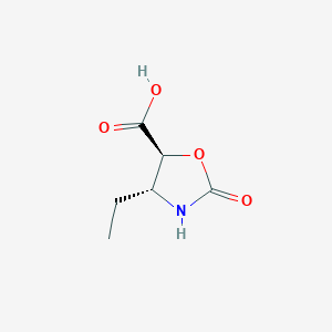 molecular formula C6H9NO4 B1169876 (4R,5S)-4-Ethyl-2-oxooxazolidine-5-carboxylic acid CAS No. 176693-28-0